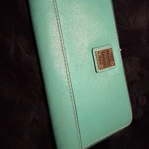 Dooney & Bourke  Aqua Saffiano Wallet